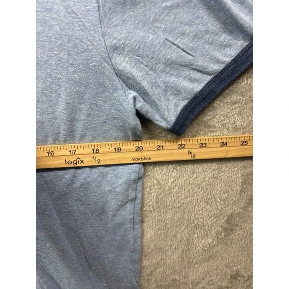 Coors Banquet Golden Colorado Graphic Tee Blue Ringer T-Shirt Size L - Picture 6 of 7